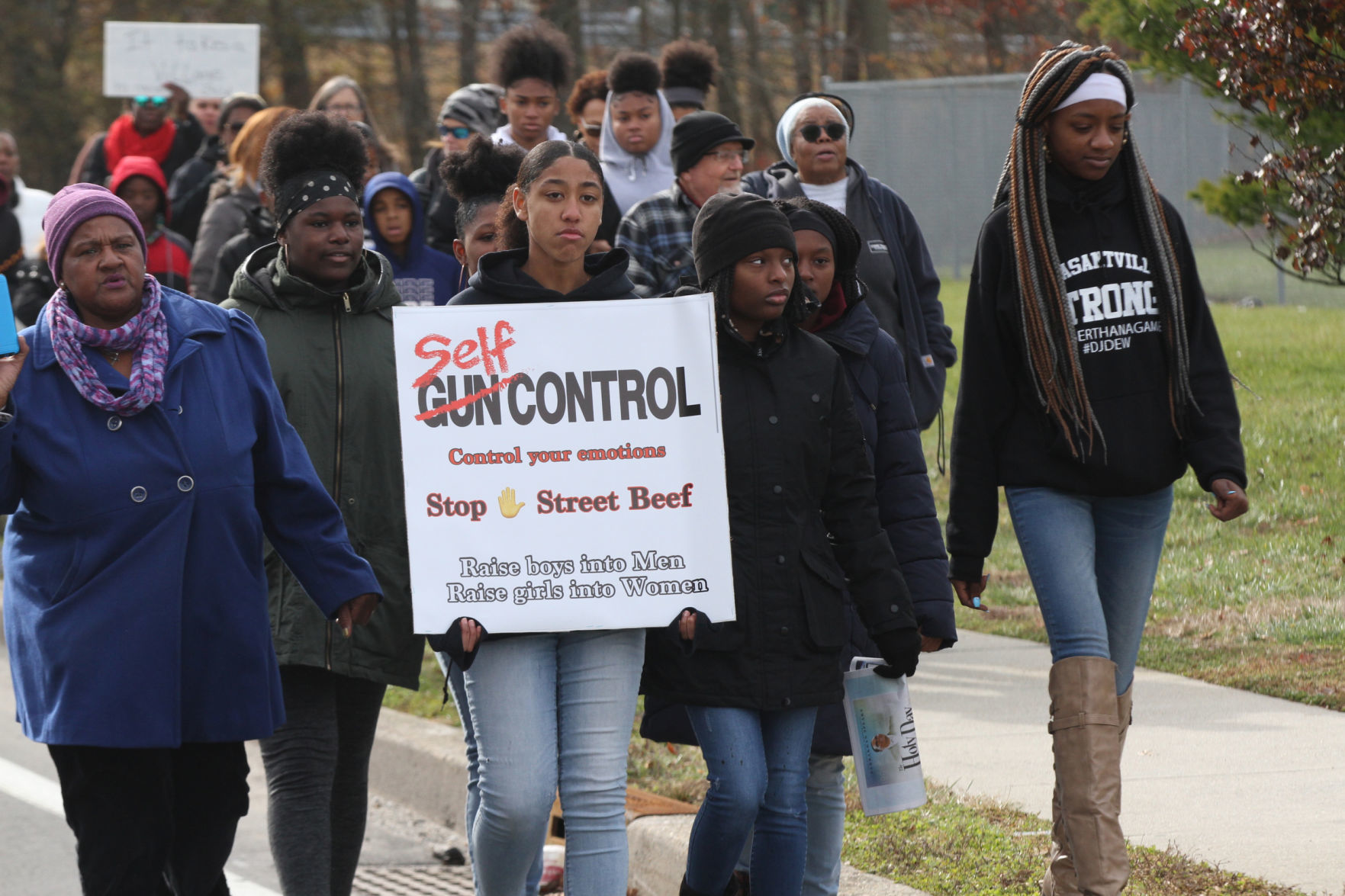 Pleasantville peace march